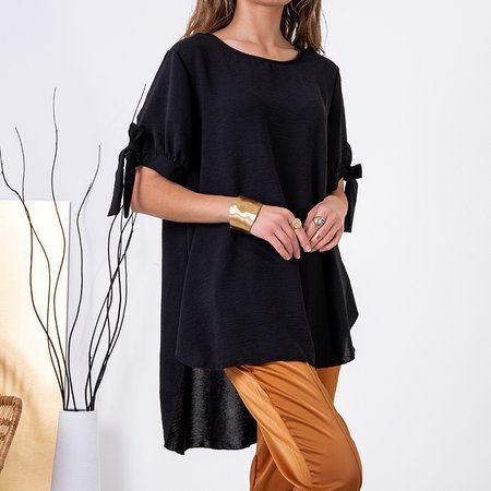 Nadmerná čierna dámska tunika - Oblečenie