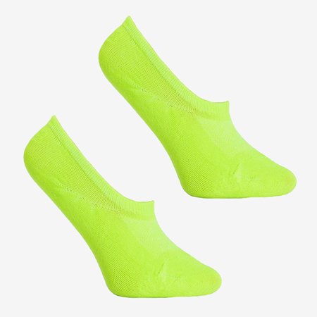 Neonovo zelené dámske ponožky - ponožky