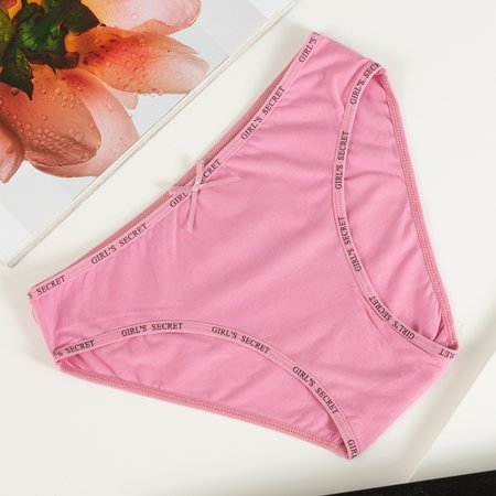 Ružové dámske bavlnené nohavičky - Spodná bielizeň