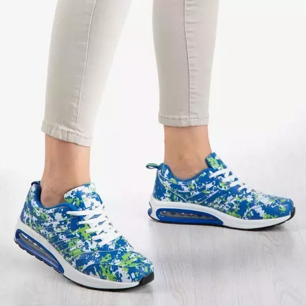 VÝSTUP Modrá a zelená dámska športová obuv Thalassa - Obuv