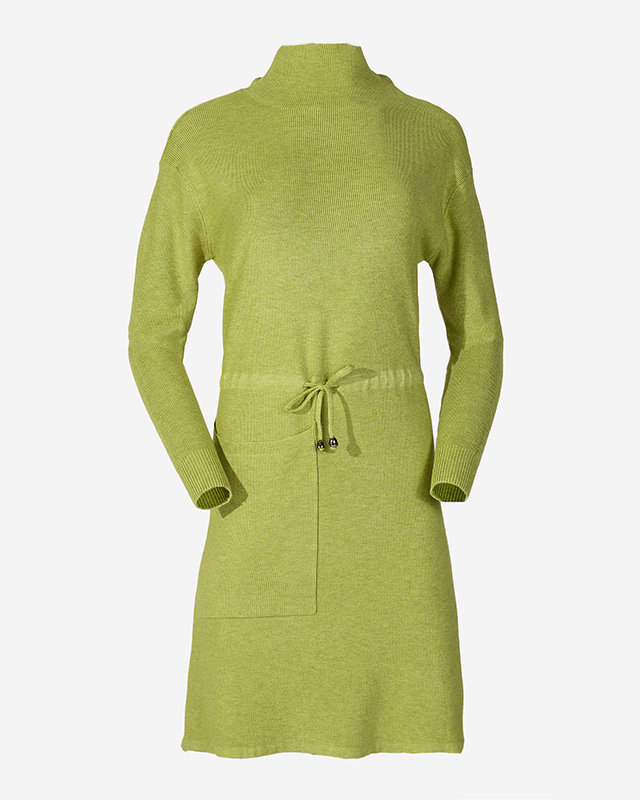 Zelené dámske rolákové šaty - oblečenie