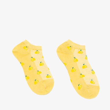 Žlté dámske ponožky - Spodná bielizeň