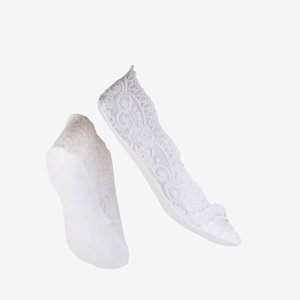 Bambusové balerínky s jemnou čipkou - Ponožky