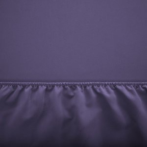 Bavlnená fialová plachta s gumičkou 140x200 - Obliečky