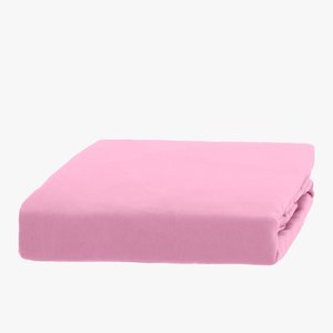 Bavlnená ružová plachta s gumičkou 140x200 - Obliečky
