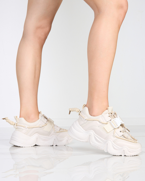Béžová dámska športová obuv tenisky Electri - Footwear