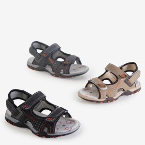 Béžové chlapčenské sandále na suchý zips Mediu - Obuv