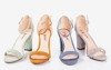 Béžové dámské sandály na sloupku Sweet Honey - Footwear 1