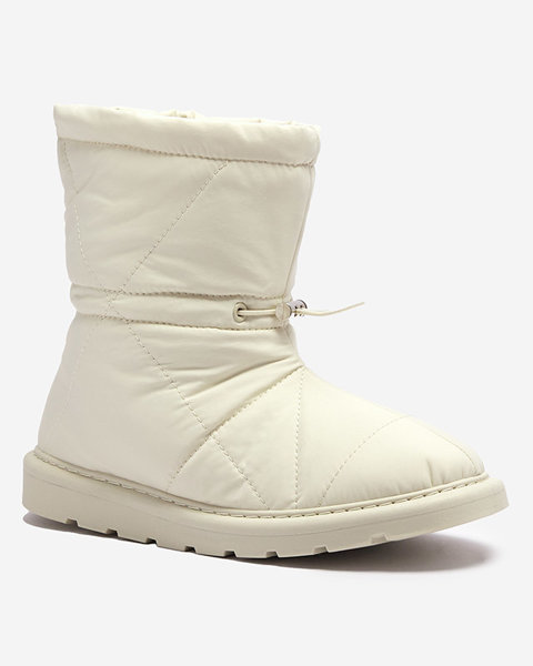 Béžové dámske zateplené topánky a'la snow boots Kaliolen - Obuv