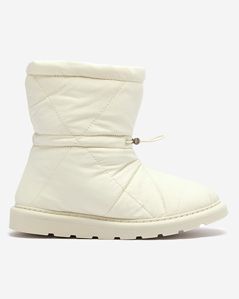 Béžové dámske zateplené topánky a'la snow boots Kaliolen - Obuv