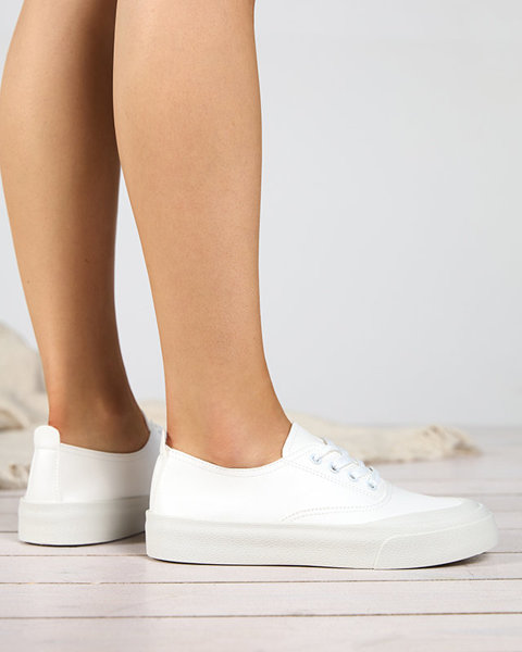 Biele dámske tenisky Lorino - obuv