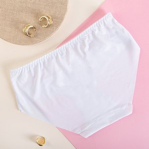 Biele vysoké bezšvové nohavičky pre ženy - spodná bielizeň