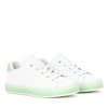 Bílé a zelené tenisky Ivye - obuv