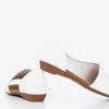 Bílé dámské sandály na nízkém klínu Irynis - Boty 1