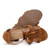 Bitssi třásněné hnědé sandály - obuv