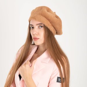 Camel dámska baretka na jeseň-Čiapky