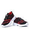 Černá a červená chlapecká sportovní obuv Mississippi - Footwear 1