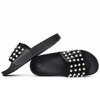 Černé pantofle s perlami Milam - Obuv 1
