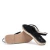 Černé ploché sandály Pelaya - obuv