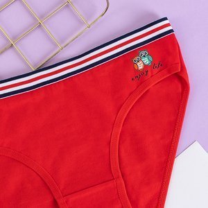 Červené dámske nohavičky - Spodná bielizeň