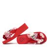 Červené klínové podpatky s květinami Parri - obuv 1