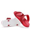 Červené papuče Penna so zirkónom - Obuv