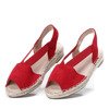 Červené sandály a&#39;la espadrilles Go Solo - obuv 1