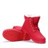 Charlie červené zateplené turistické topánky - Obuv