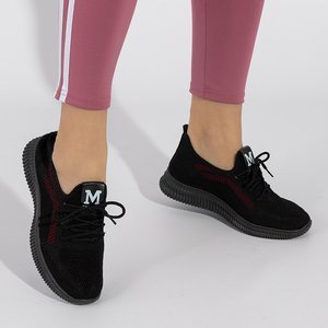 Čierna a červená dámska športová obuv Mihr - Obuv