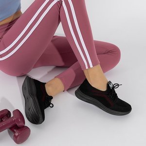 Čierna a červená dámska športová obuv Mihr - Obuv