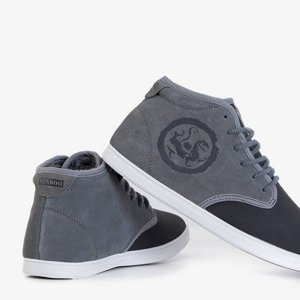 Čierna a sivá pánska športová obuv od firmy Denzel - Obuv