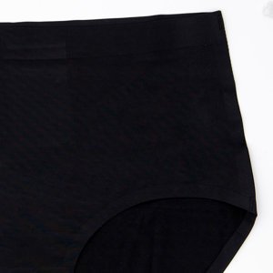Čierne dámske bezšvové nohavičky PLUS VEĽKOSŤ - Spodná bielizeň