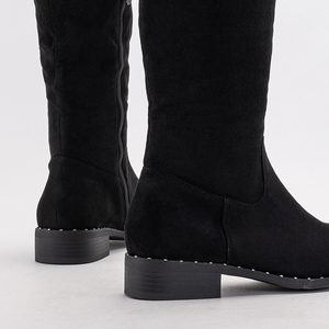 Čierne dámske čižmy pod kolená značky Karismi - Shoes