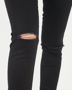 Čierne dámske džínsové nohavice - Oblečenie