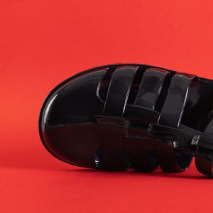 Čierne dámske gumené sandále Gladisy - obuv