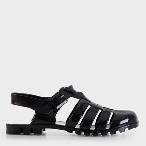 Čierne dámske gumené sandále Gladisy - obuv