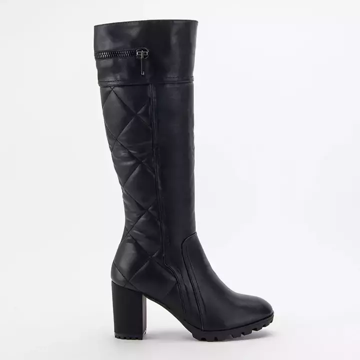 Čierne dámske kolená Michelo - topánky