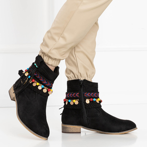 Čierne dámske kovbojské čižmy Livra - obuv