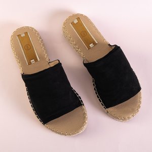 Čierne dámske papuče Lamiya - Obuv