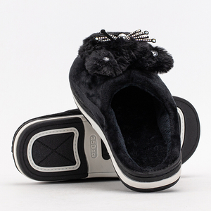 Čierne dámske papuče Molantia - Obuv