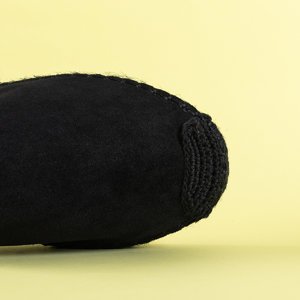 Čierne dámske papuče a'la espadrilky Toshiko - Obuv
