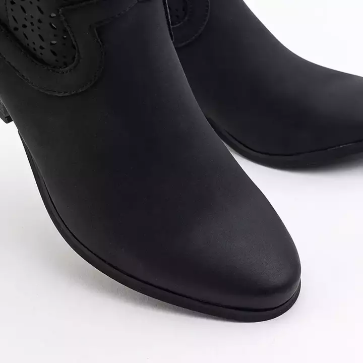Čierne dámske prelamované kovbojské topánky Orias - Obuv