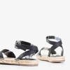 Čierne dámske sandále z ekologickej kože Primavera - Obuv