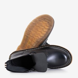 Čierne dámske šnurovacie čižmy Ormella - obuv
