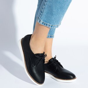 Čierne dámske šnurovacie topánky značky Vanesa - Footwear