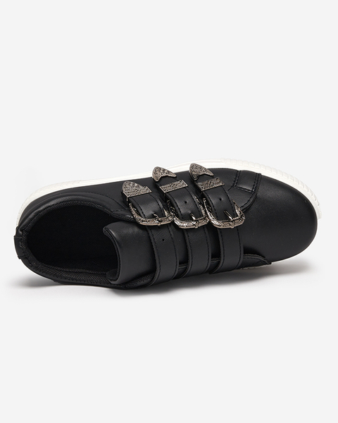 Čierne dámske športové topánky z ekokože Puvo- Footwear