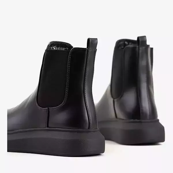 Čierne dámske topánky na platforme od spoločnosti Fabriano - Obuv