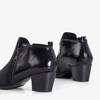 Čierne dámske topánky na stĺpiku Idwin - Obuv