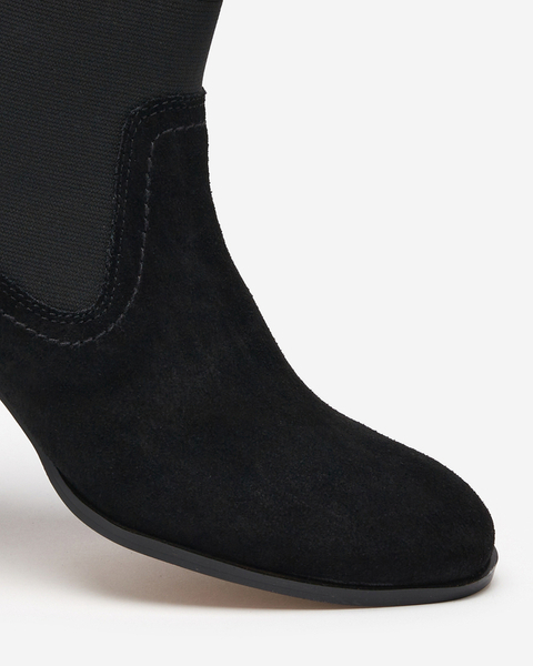 Čierne dámske topánky s plochým podpätkom Tarina - Obuv
