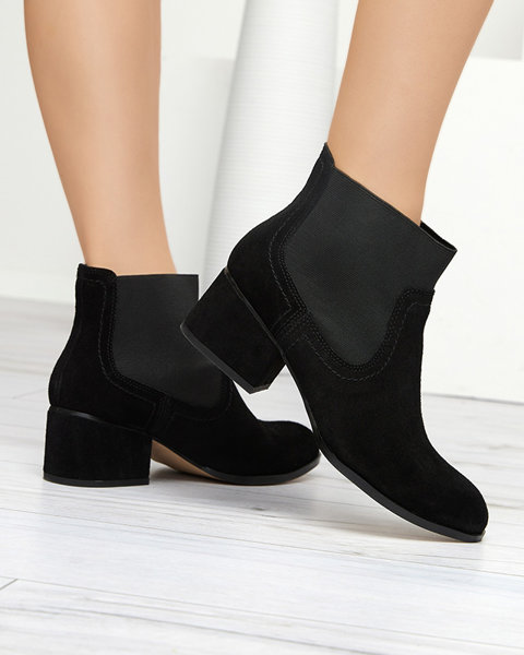 Čierne dámske topánky s plochým podpätkom Tarina - Obuv